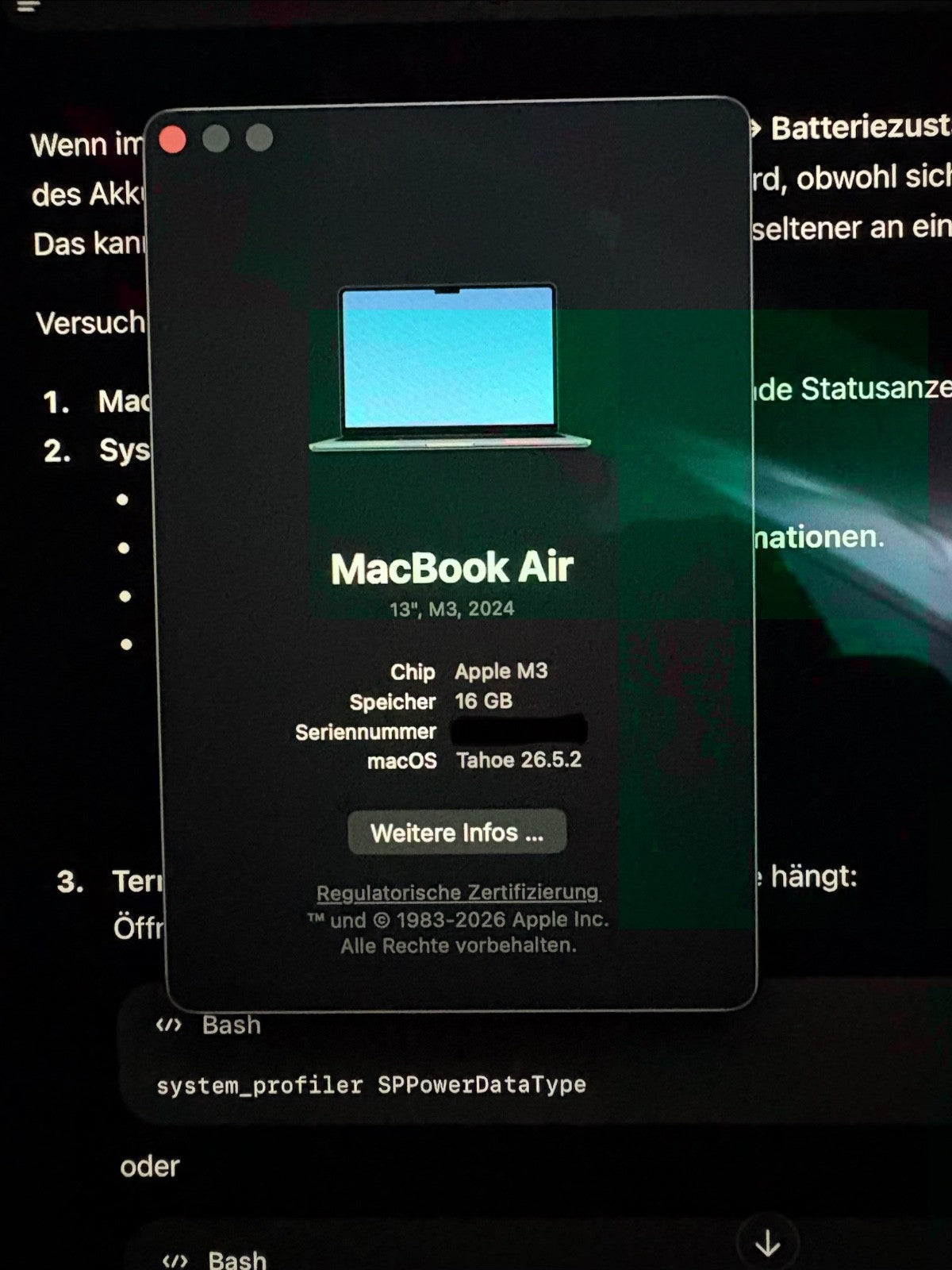 MacBook Pro M3 Prozessor 3 13" 16GB Grade A