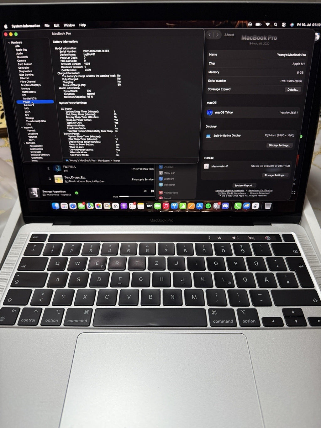 MacBook Air M1 13.3" 8GB 256GB Grade B