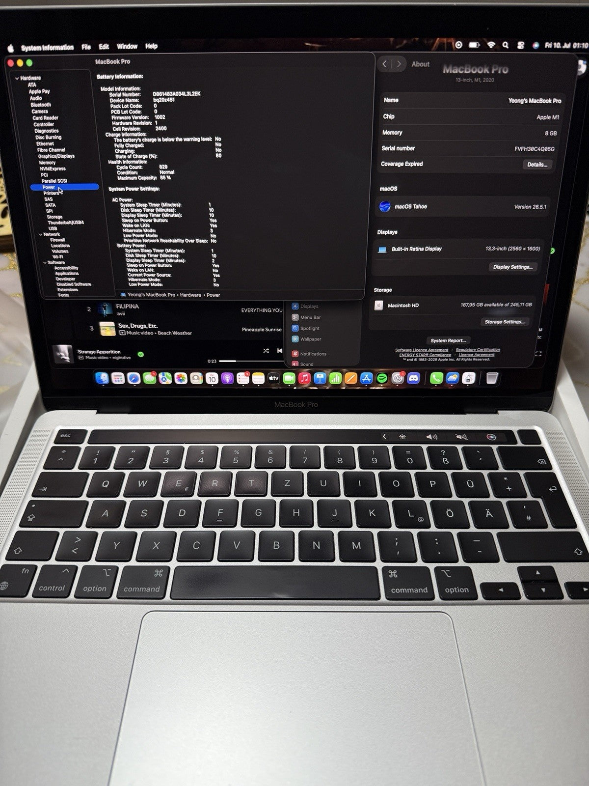 MacBook Air M1 13.3" 8GB 256GB Grade B