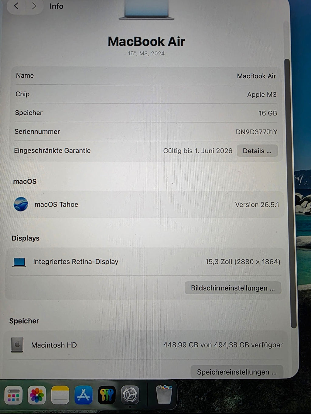 MacBook Pro M3 Pro 15.3" 16GB 512GB Grade B
