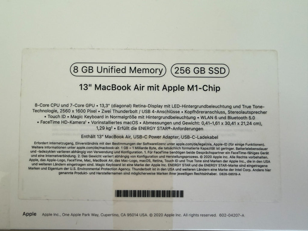 MacBook Pro M1 13" 8GB 256GB (15 cyklů)