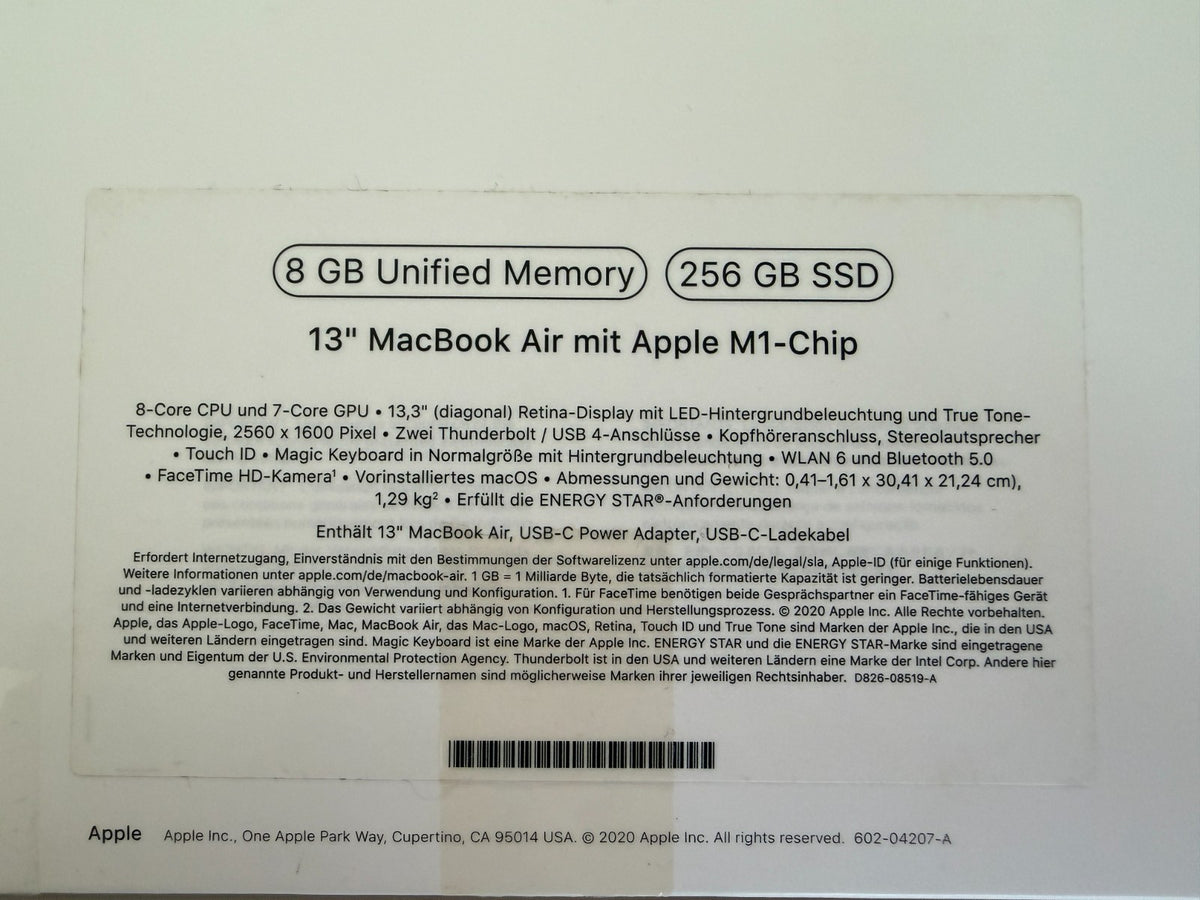 MacBook Pro M1 13" 8GB 256GB (15 cyklů)