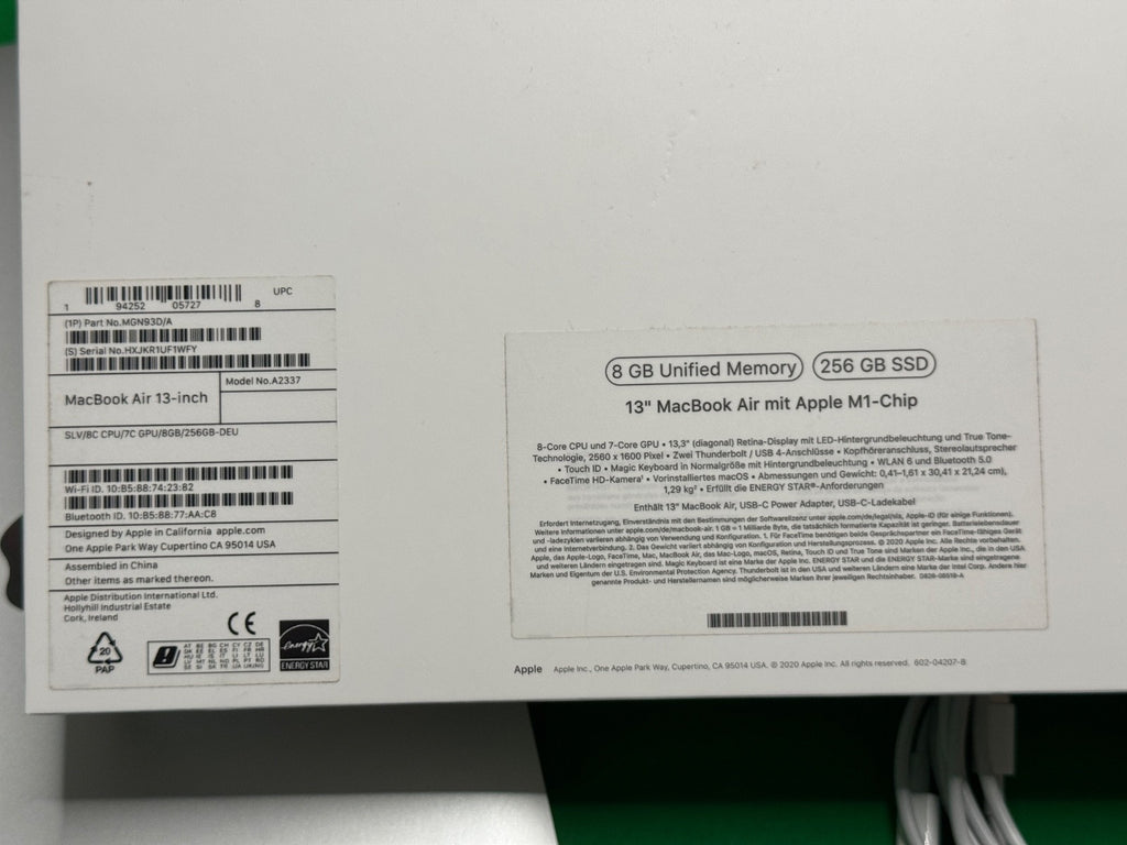 MacBook Air M1 13" 8GB 256GB