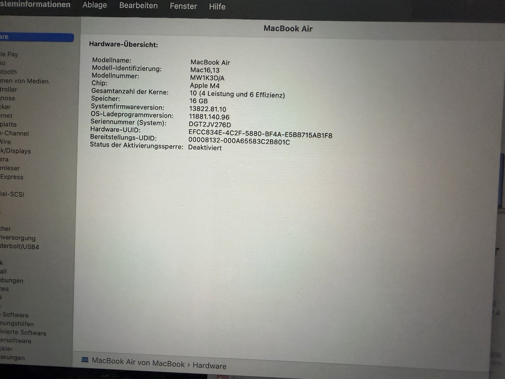 MacBook Pro M4 15" 16GB 512GB