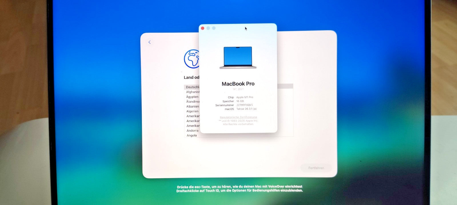 MacBook Pro M1 Pro 14" 16GB 512GB