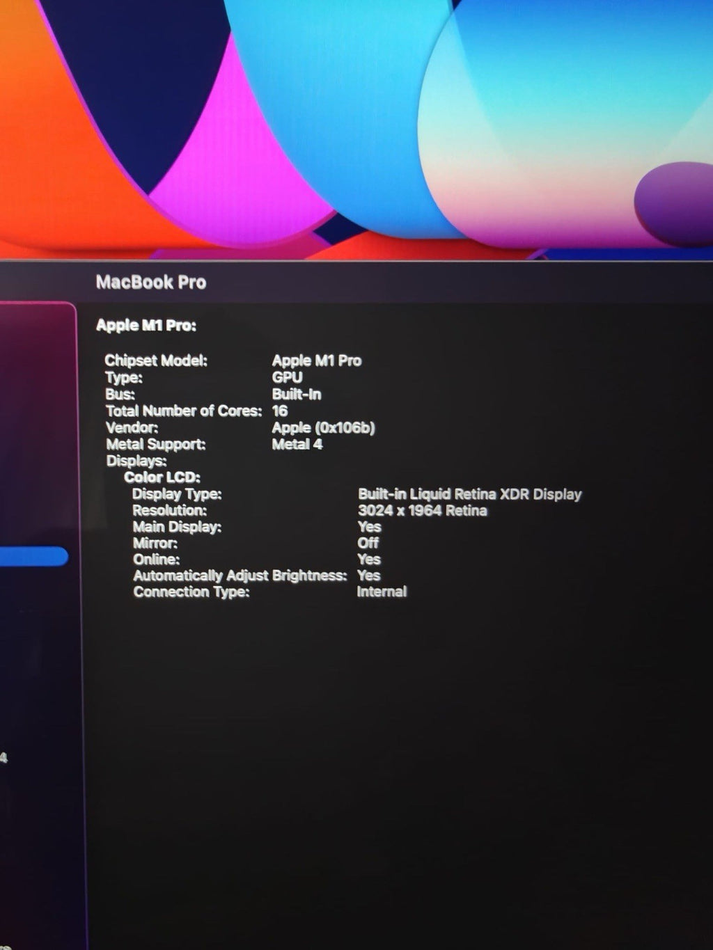 MacBook Pro M1 Pro 14"