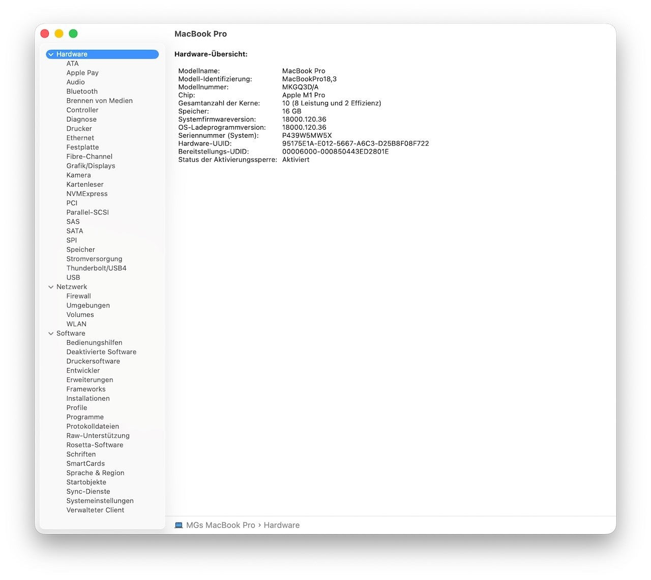 MacBook Pro M1 Pro 14" 16GB 1TB Grade A