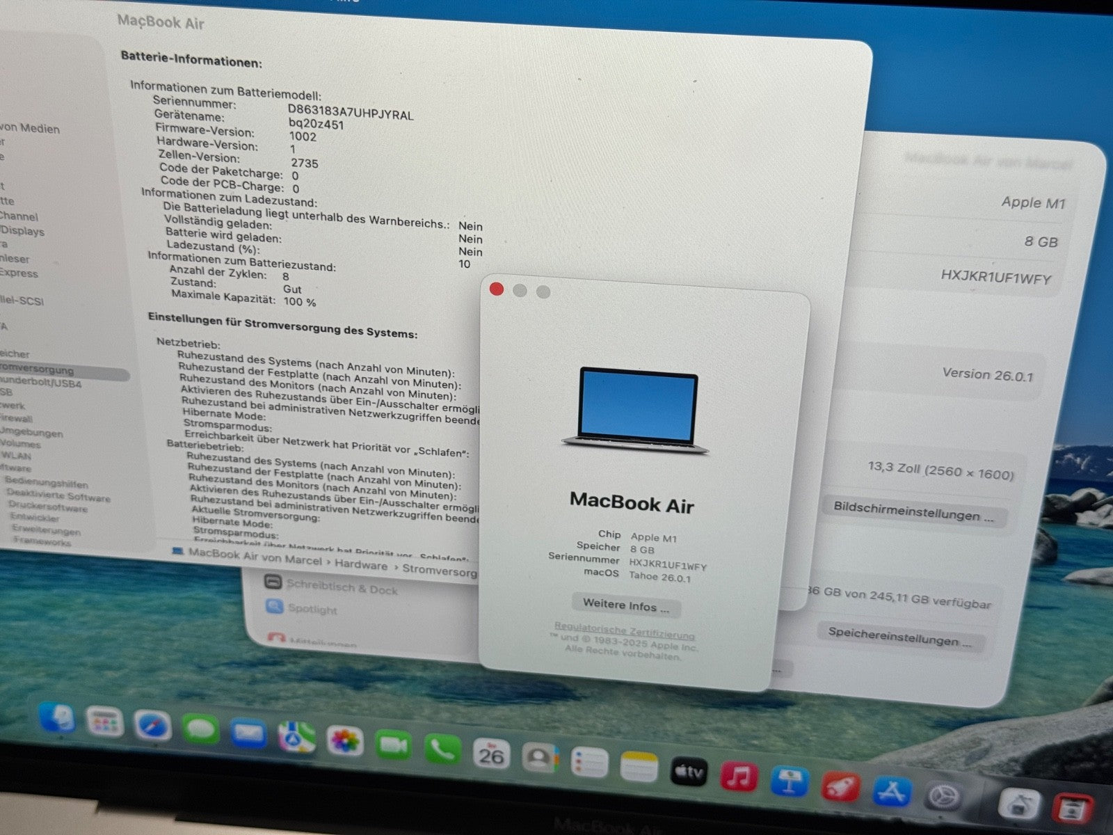 MacBook Air M1 13" 8GB 256GB