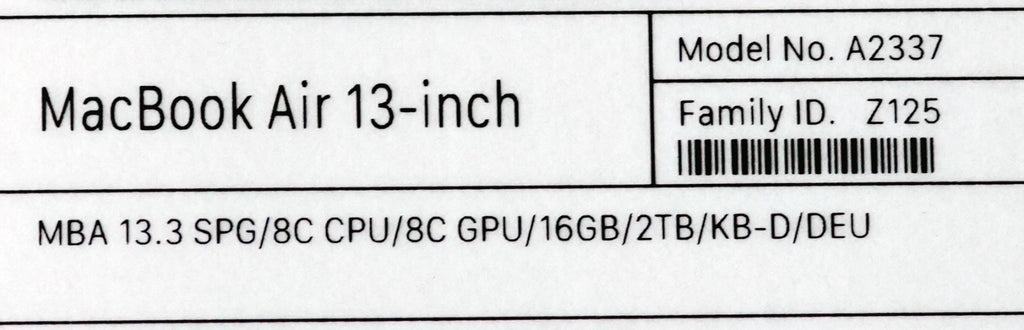 MacBook Pro M1 (8-Core / 8-Core GPU) 13.3" 16GB 2TB