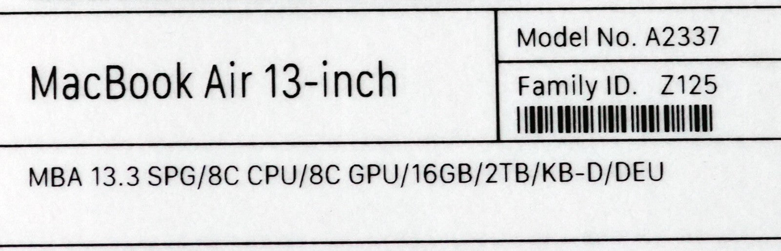 MacBook Pro M1 (8-Core / 8-Core GPU) 13.3" 16GB 2TB