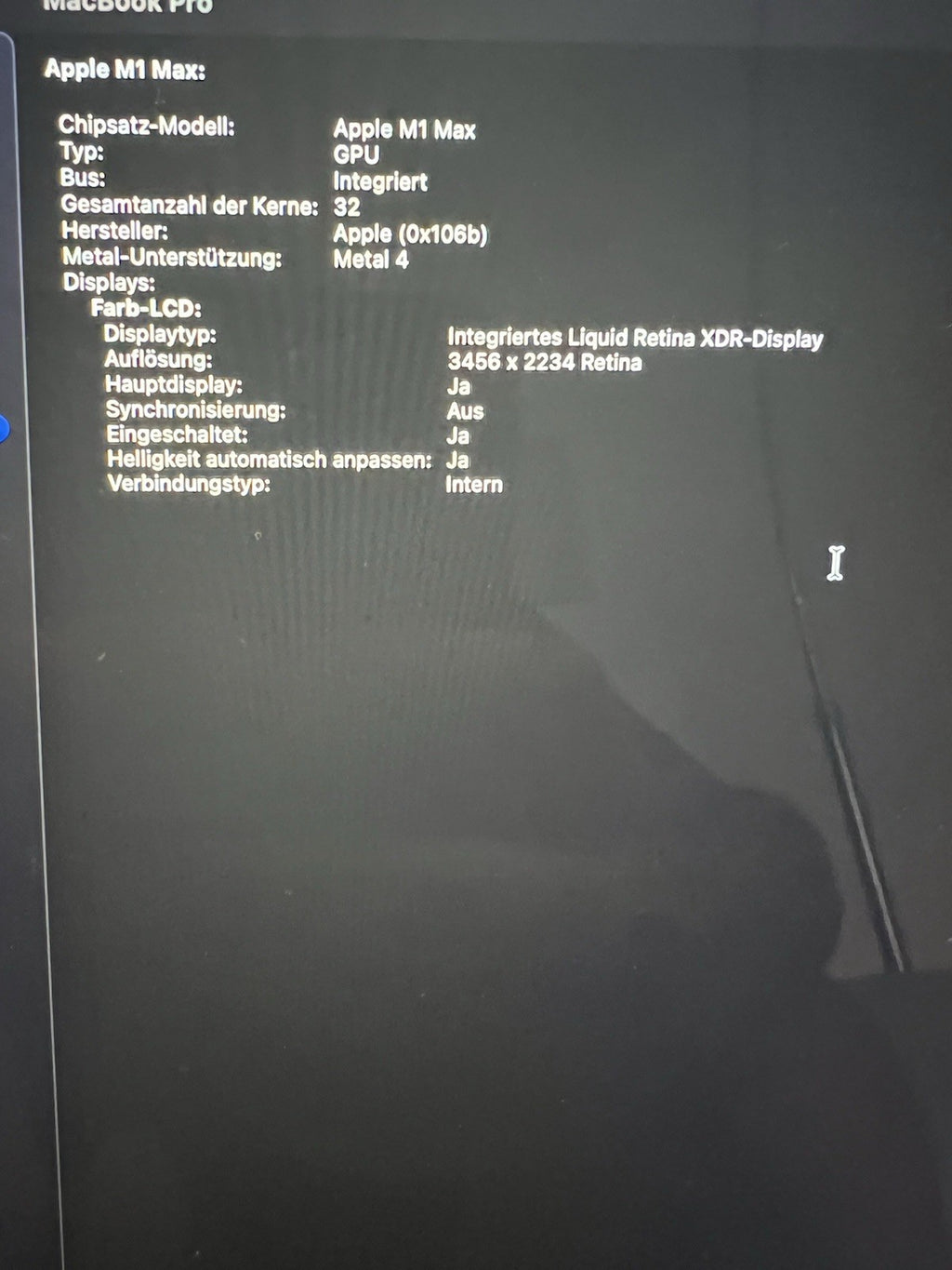MacBook Pro M1 Max 16" 64GB 2TB Grade A (107 cyklů)