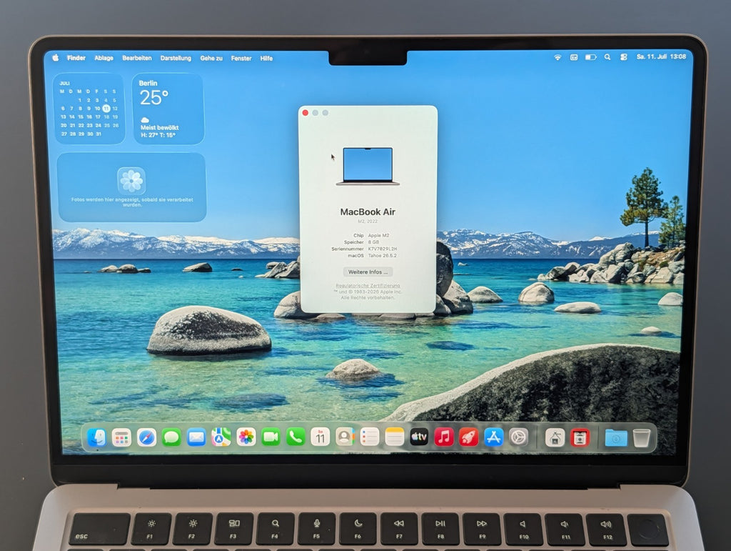 MacBook Air M2 13.6" 8GB 256GB Grade A
