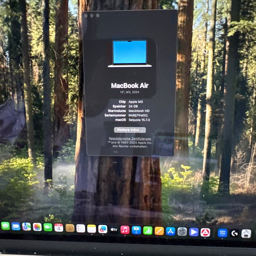 MacBook Air M3 13" 24GB 512GB