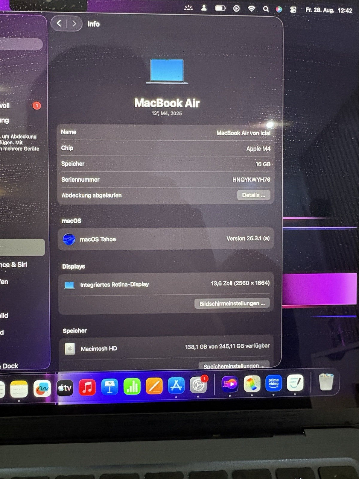 MacBook Air M4 13.6" 16GB 256GB