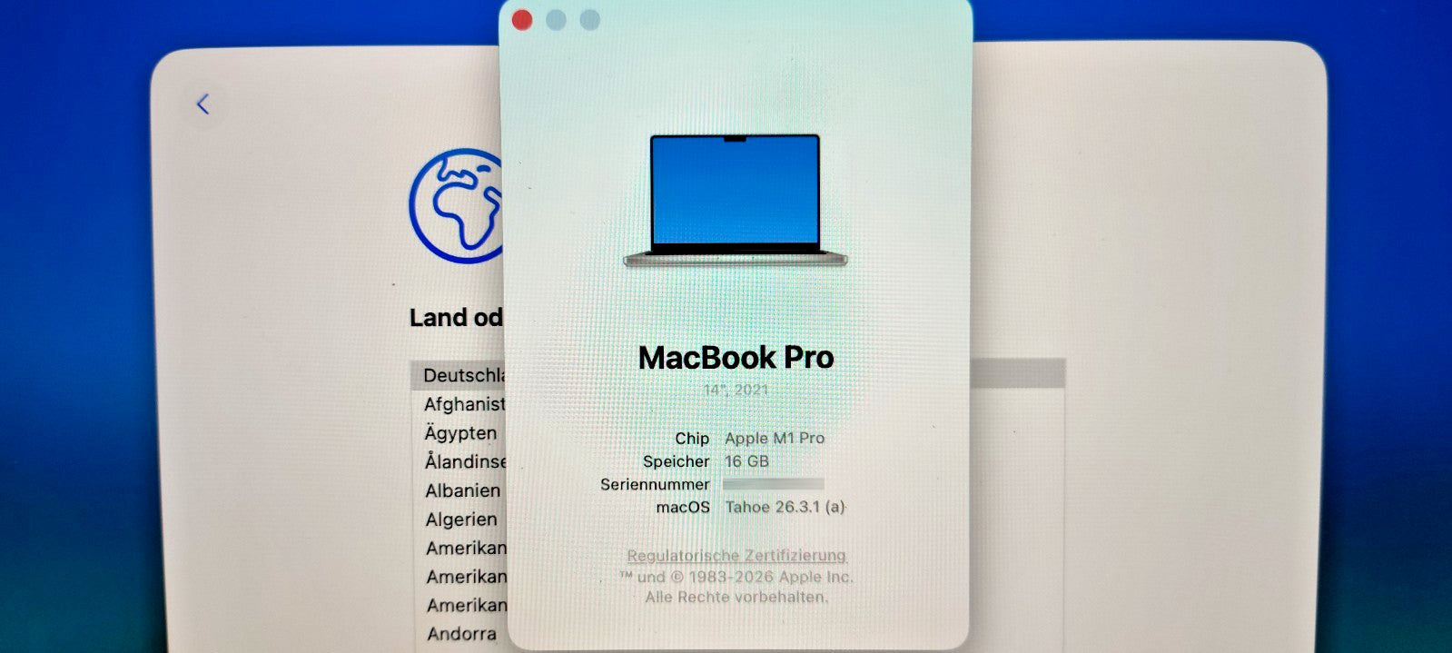 MacBook Pro M1 Pro 14" 16GB 512GB