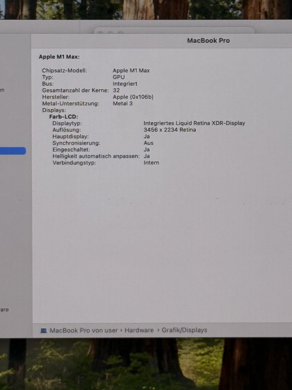 MacBook Pro M1 Max 16" 32GB 1TB Grade B (467 cyklů)