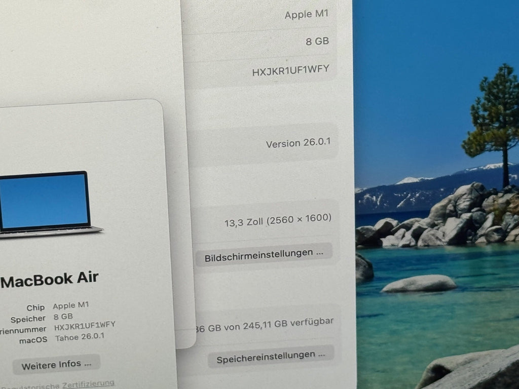 MacBook Air M1 13" 8GB 256GB